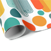 Papier Cadeau Ovales et cercles (Coin rond)