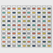 Papier Cadeau Ovales et rectangles - Mélangés (Plat)