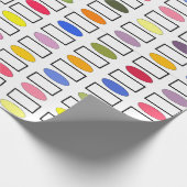 Papier Cadeau Ovales et Rectangles - Petit Jardin Fleur (Coin)