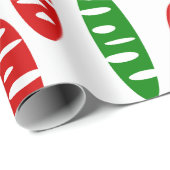 Papier Cadeau Ovals troués de Noël (Coin rond)