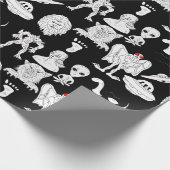 Papier Cadeau OVNI, Alien, Bigfoot Cryptid Birthday (Coin)