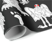 Papier Cadeau OVNI, Alien, Bigfoot Cryptid Birthday (Coin rond)