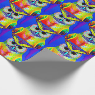 PAPIER CADEAU OWL ART ANNIVERSAIRE