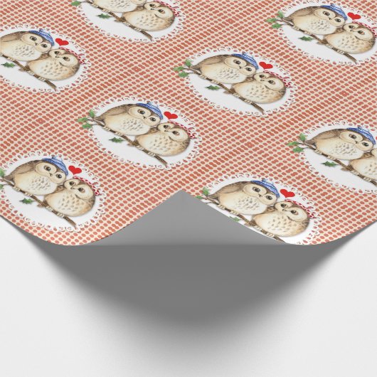 Papier Cadeau Owl Love (Coin)