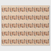 Papier Cadeau Owls Est Le Nom, (Plat)