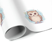 Papier Cadeau Owls that bring happiness (Coin rond)