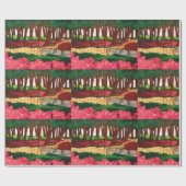 PAPIER CADEAU OZ LA ROUTE EN BRIQUE JAUNE  (Plat)