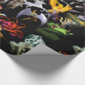 Papier Cadeau P est pour le papier d'emballage Phoenix (noir) (Coin)