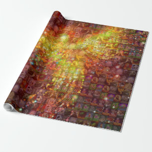 Papier Cadeau P est pour Mosaïque de Phénix