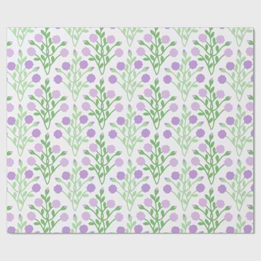 Papier Cadeau Pabla Petal Lattice in Lilac and Green (Plat)