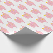 Papier Cadeau Pac de graduation rose avec cadeau Arrière - plan  (Coin)