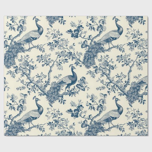Papier Cadeau Pacock (Plat)