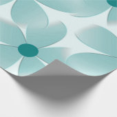 Papier Cadeau Padrão floral verde. (Coin)