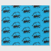 Papier Cadeau Pagaie En Mode Design - Papier Enveloppant Matte (Plat)