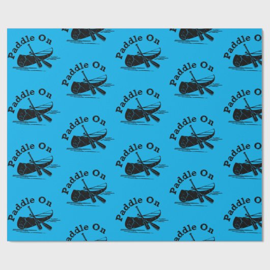 Papier Cadeau Pagaie En Mode Design - Papier Enveloppant Matte (Plat)