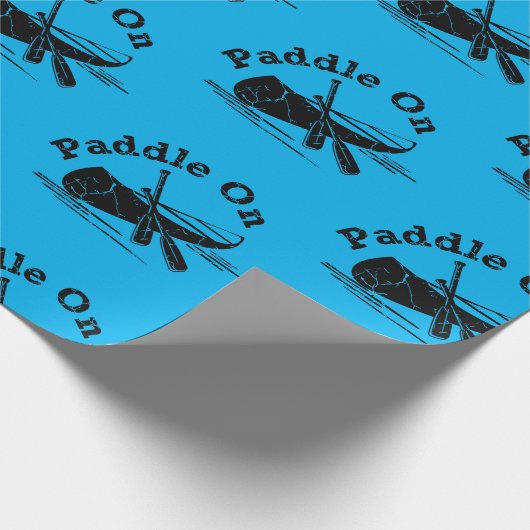 Papier Cadeau Pagaie En Mode Design - Papier Enveloppant Matte (Coin)