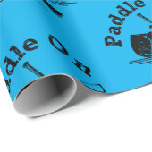 Papier Cadeau Pagaie En Mode Design - Papier Enveloppant Matte (Coin rond)