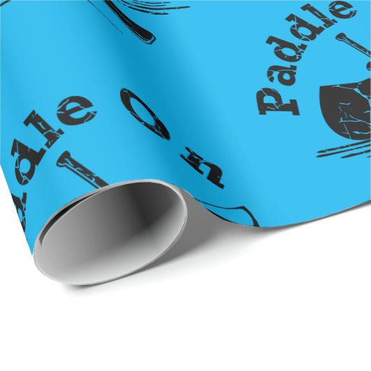 Papier Cadeau Pagaie En Mode Design - Papier Enveloppant Matte (Coin rond)