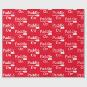Papier Cadeau Pagaie Sur Conception - Papier Enveloppant Matte (Plat)