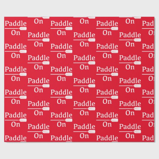 Papier Cadeau Pagaie Sur Conception - Papier Enveloppant Matte (Plat)