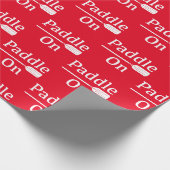 Papier Cadeau Pagaie Sur Conception - Papier Enveloppant Matte (Coin)