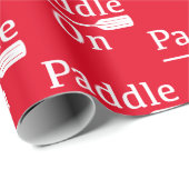 Papier Cadeau Pagaie Sur Conception - Papier Enveloppant Matte (Coin rond)