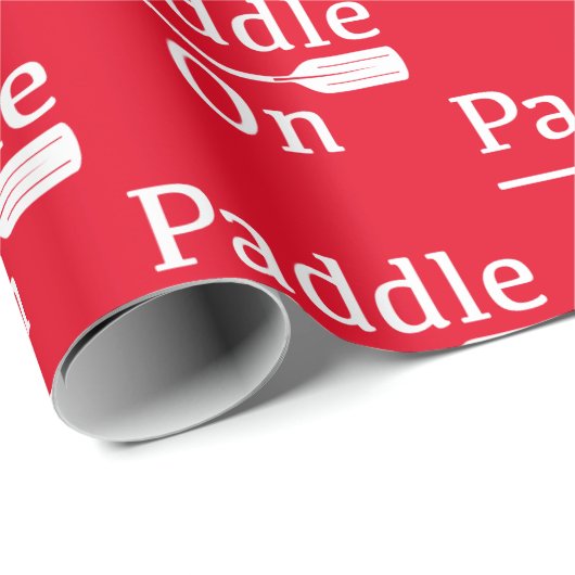 Papier Cadeau Pagaie Sur Conception - Papier Enveloppant Matte (Coin rond)