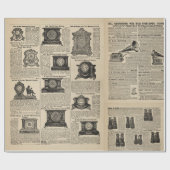 Papier Cadeau Pages du catalogue Steampunk (Plat)