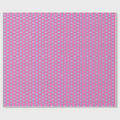Papier Cadeau Pagodes de chinoiserie (sur fond rose) (Plat)