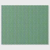 Papier Cadeau Pagodes en Chinoiserie (sur fond vert) (Plat)