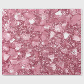 Papier Cadeau Pailleté Rose Pastel (Plat)