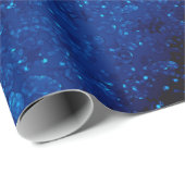 Papier Cadeau Paillettes brillantes de parties scintillant de co (Coin rond)