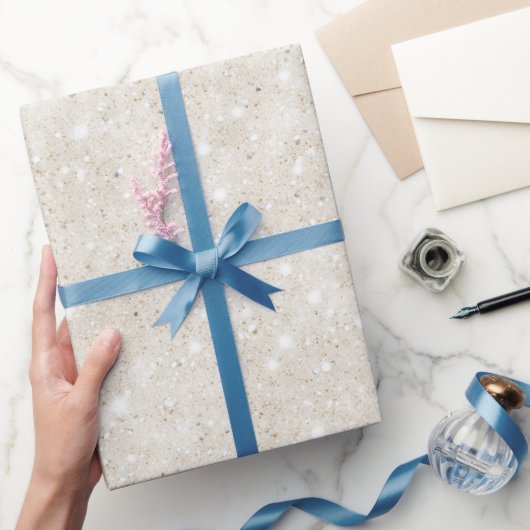 Papier Cadeau Paillettes de Sable Tropical (Cadeaux)