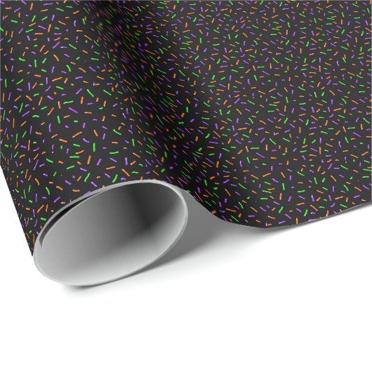 Papier Cadeau Paillettes Effrayantes (Coin rond)