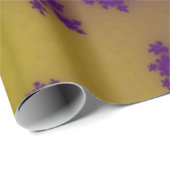 Papier Cadeau Paillettes Florales de Banane (Coin rond)