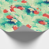 Papier Cadeau Paillettes rouges mignonnes et peinture à l'aquare (Coin)