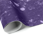 Papier Cadeau Paillettes violet ultra violet foncé scintillantes (Coin rond)