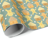 Papier Cadeau pain au gingembre (Coin rond)