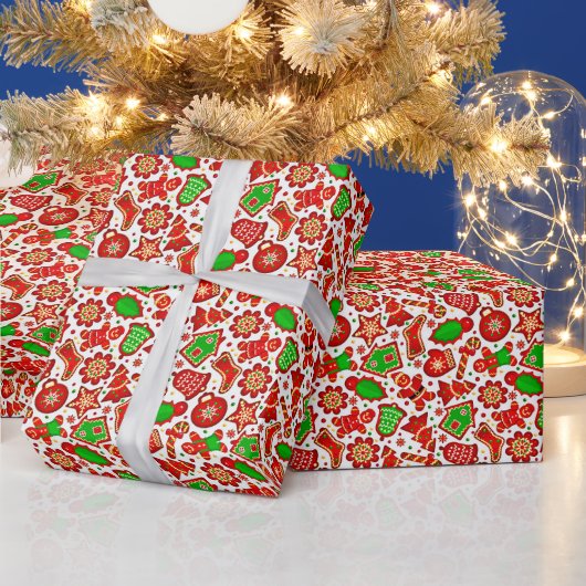 Papier Cadeau Pain d'épice  (Vacances)