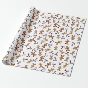 Papier Cadeau Pain d'épice blanc hommes & Sucre de canne envelop