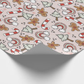 Papier Cadeau Pain d'épices arc-en-ciel (Coin)