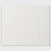 Papier Cadeau Pain d'épices blanc et or Hommes Parties scintilla (Plat)