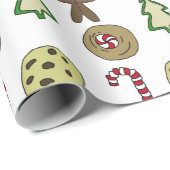 Papier Cadeau Pain d'épices Bonbon mignon Motif Graphique Motif (Coin rond)