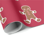 Papier Cadeau Pain d'épices Cookies Enveloppement Papier (Coin rond)