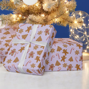 Papier Cadeau Pain d'épices Cookies et Sucres de canne