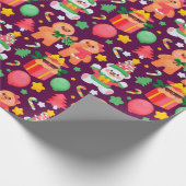 Papier Cadeau pain d'épices de Noël (Coin)