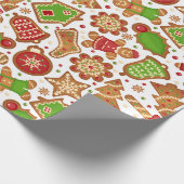 Papier Cadeau pain d'épices de Noël (Coin)