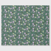 Papier Cadeau Pain d'épices Deer Candycane Traite Noël (Plat)