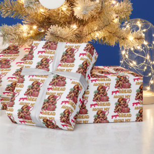 Papier Cadeau Pain d'épices Diva Drôle Noël urbain