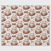 Papier Cadeau Pain d'épices et marshmallow Mug (Plat)